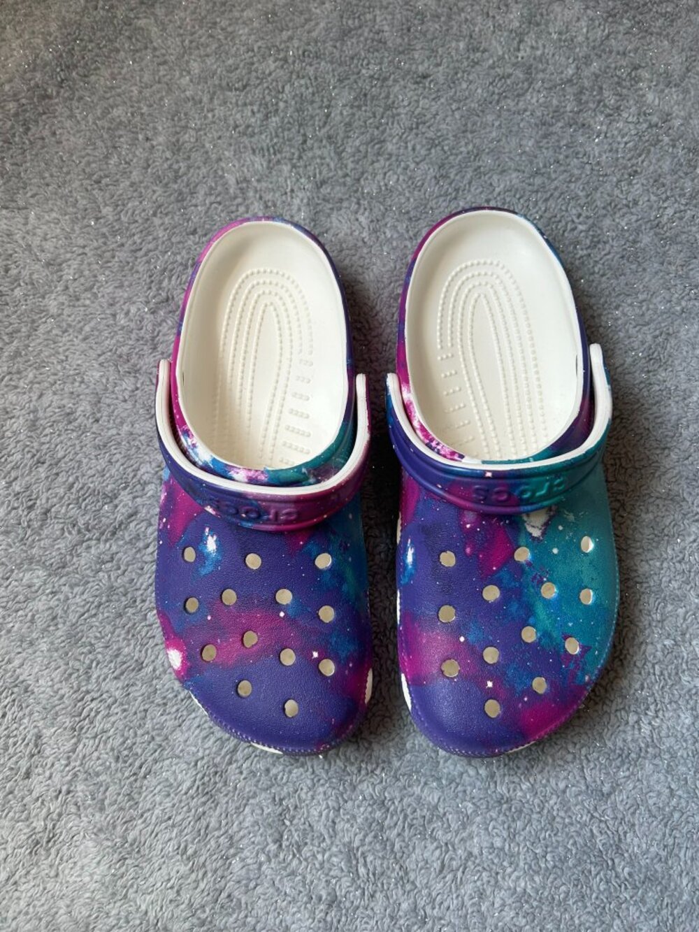 Like New Women's Galaxy Crocs - Size 10 - Picture 5 of 5